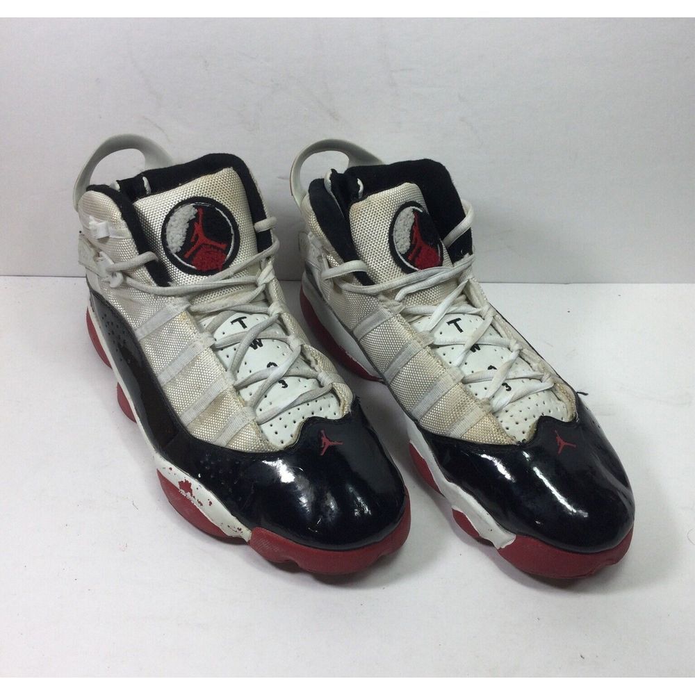 Air Jordan Six Rings TWO3 mens size 13 Basketball Shoes 322992-202 White Black